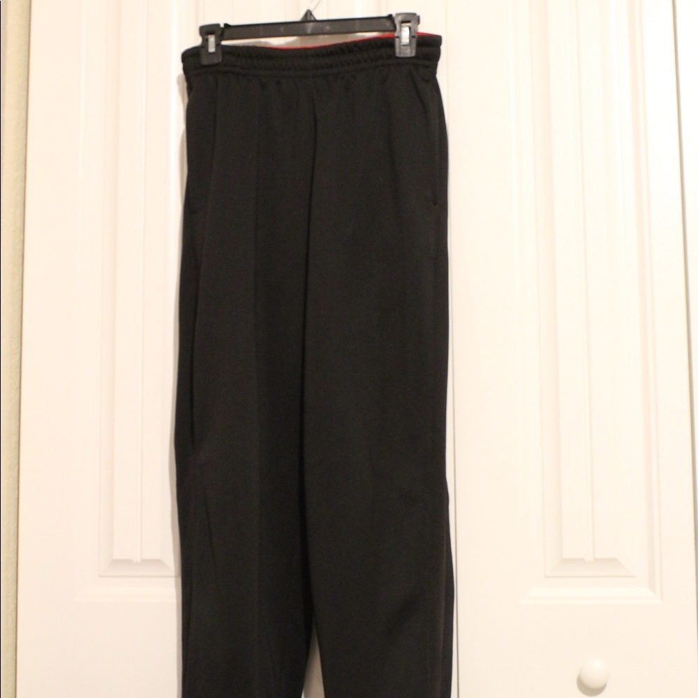 Champs black and red joggers